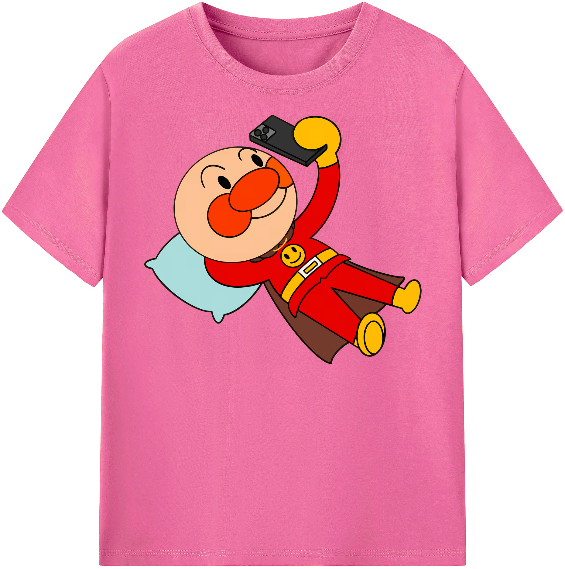 （画像用） アンパンマン Anpanman レディースカジュアルプリントTシャツ（綿100％）